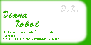 diana kobol business card